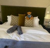 Mayfield Myles stays in the guest suite at Audley Scarcroft Park