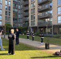 The Mayfield Belles on the BBC, filmed at Mayfield Watford