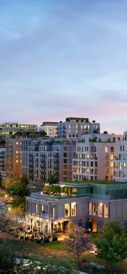 CGI of homes beside Claremont Park. Credit: Related Argent