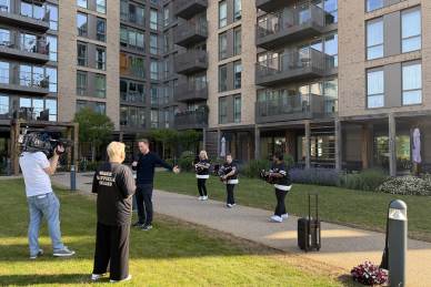 The Mayfield Belles on the BBC, filmed at Mayfield Watford